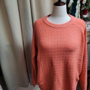 🎄NWT St.John's Bay Eastern Coral Sweater XL